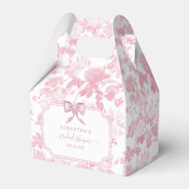 Caixinha De Lembrancinhas Chuva de Noiva Rosas Florais Brancas Chinoiserie