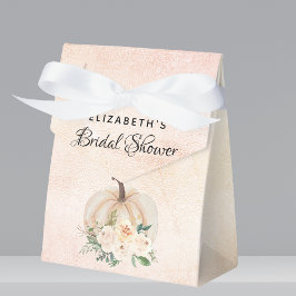 Caixinha De Lembrancinhas Chuva de presentes abóbora outono creme dourado ro