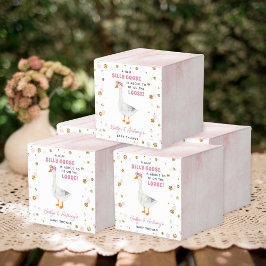 Caixinha De Lembrancinhas Chuva de Rosa Silvestre para Chá de Bebê Menina