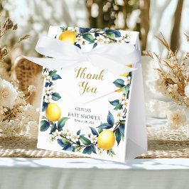 Caixinha De Lembrancinhas Ciao Baby Lemon Wreath Favor Boxes | Amalfi Citrus