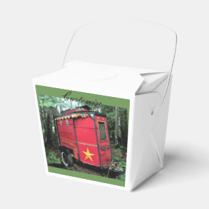 Caixinha De Lembrancinhas Cigano Vermelho Personalizado, caravana minúscula