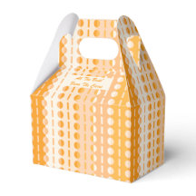 Círculos em Listras - Laranja Pêssego Ombre Gable 