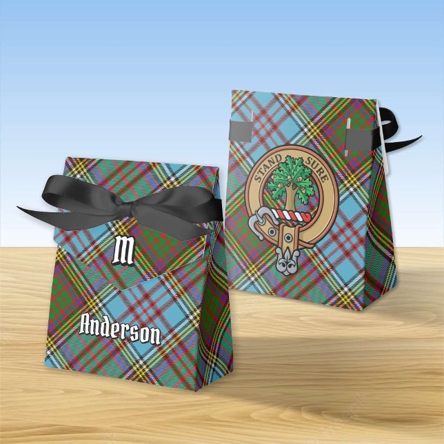 Caixinha De Lembrancinhas Clan Anderson Crest Favor Box (Criador carregado)