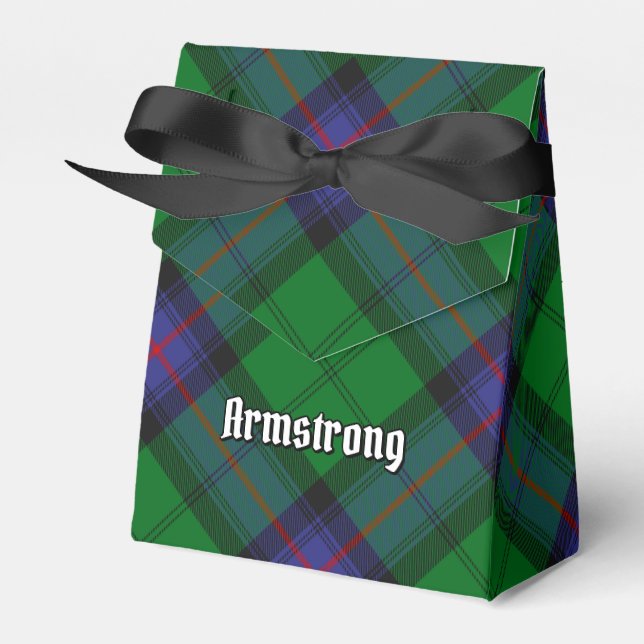 Caixinha De Lembrancinhas Clan Armstrong Tartan Favor Box (Frente)