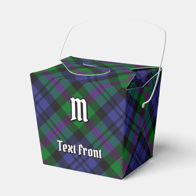 Caixinha De Lembrancinhas Clan Baird Tartan (Frente)