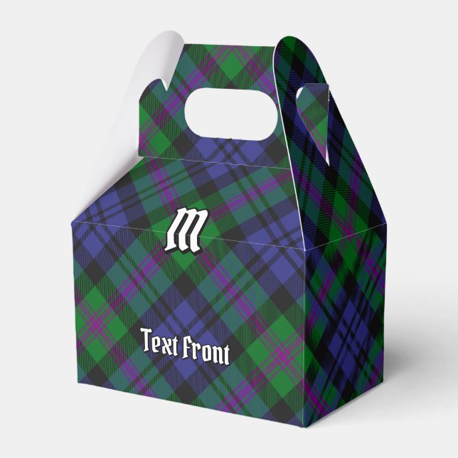 Caixinha De Lembrancinhas Clan Baird Tartan (Frente)