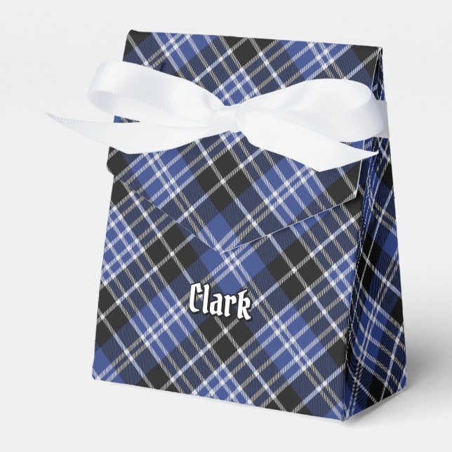 Caixinha De Lembrancinhas Clan Clark Tartan (Frente)
