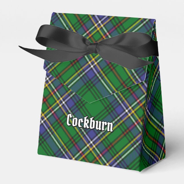 Caixinha De Lembrancinhas Clan Cockburn Tartan (Frente)