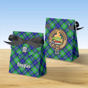 Caixinha De Lembrancinhas Clan Douglas Crest sobre Tartan