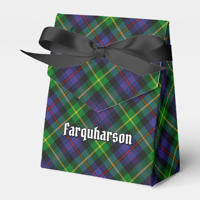 Caixinha De Lembrancinhas Clan Farquharson Tartan Favor Box (Frente)