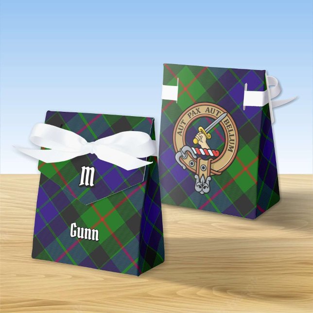 Caixinha De Lembrancinhas Clan Gunn Crest Favor Box (Criador carregado)