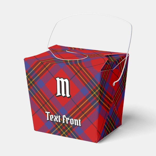 Caixinha De Lembrancinhas Clan Leslie Red Tartan (Frente)