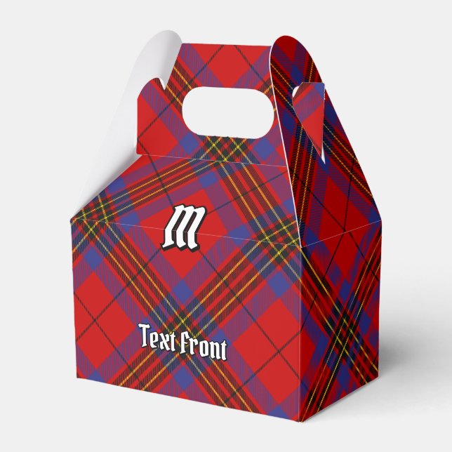 Caixinha De Lembrancinhas Clan Leslie Red Tartan (Frente)