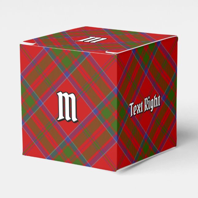 Caixinha De Lembrancinhas Clan MacDonald do Keppoch Tartan Favor Box (Frente)