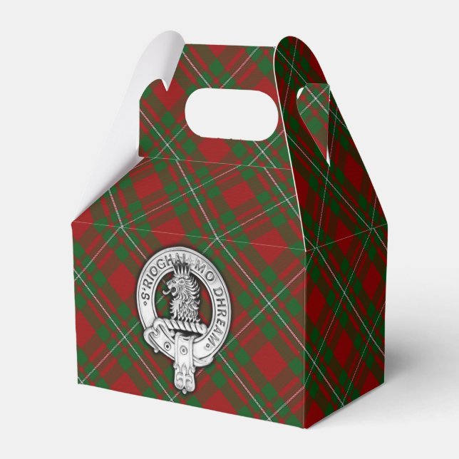 Caixinha De Lembrancinhas Clan MacGregor Crest & Tartan (Frente)