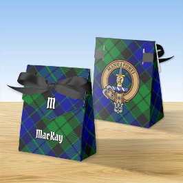 Caixinha De Lembrancinhas Clan MacKay Crest sobre Tartan