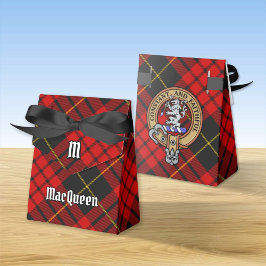 Caixinha De Lembrancinhas Clan MacQueen Crest sobre Tartan