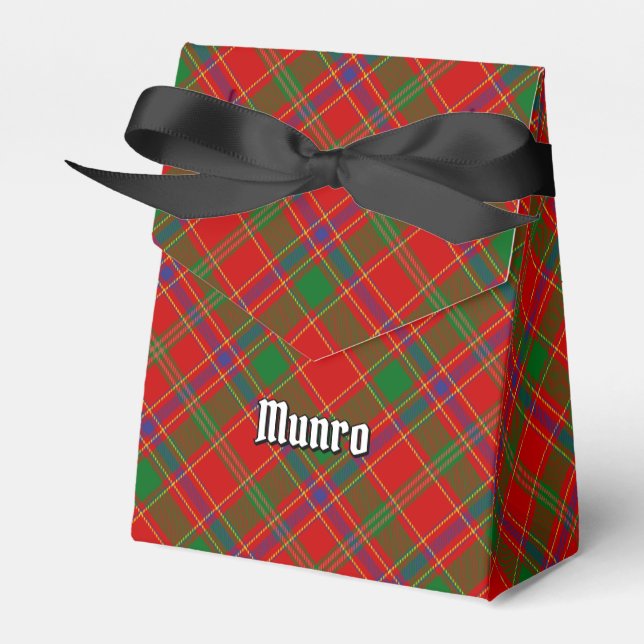 Caixinha De Lembrancinhas Clan Munro Tartan (Frente)