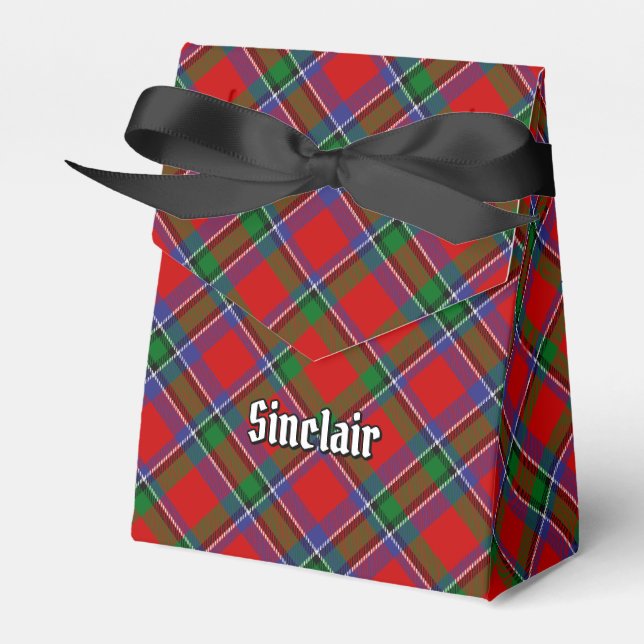 Caixinha De Lembrancinhas Clan Sinclair Tartan (Frente)