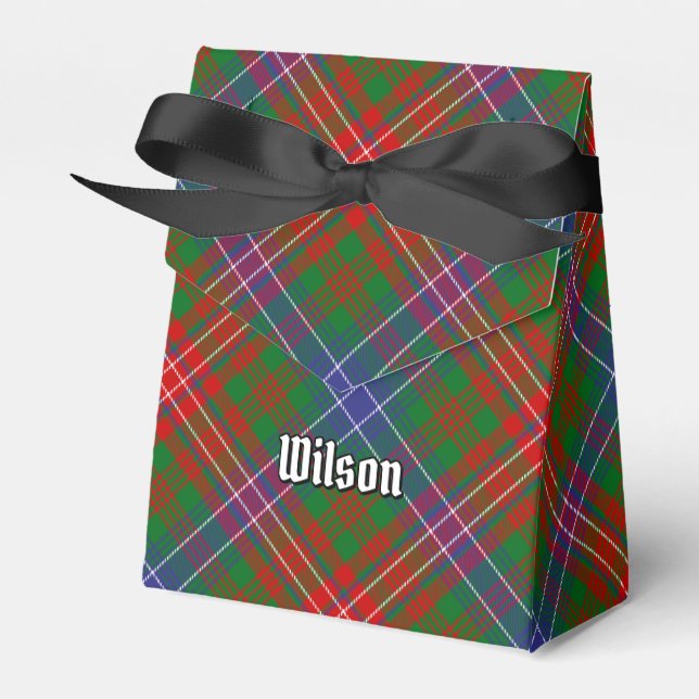 Caixinha De Lembrancinhas Clan Wilson Modern Tartan (Frente)