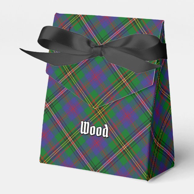 Caixinha De Lembrancinhas Clan Wood Tartan (Frente)