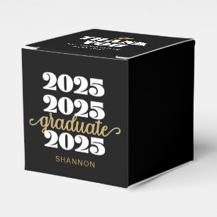 Caixinha De Lembrancinhas Classe Dourada Moderna de 2025 Obrigado