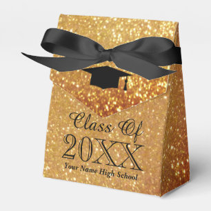 Caixinha De Lembrancinhas Classe personalizada de imagem dourada falsa da fe