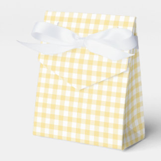 Caixinha De Lembrancinhas Classic Gingham Canary Yellow