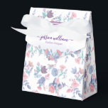 Caixinha De Lembrancinhas Clássica Moderna - Cor da Água Azul - Hydrangeas F<br><div class="desc">Moderno elegante azul aquarela flores de hydrangea Favor Box Personalize seu nome e negócio com este elegante design floral com hidrocores, resinas azuis, anêmonas e folhas. E a aquarela moderna e bela é perfeita para a mulher moderna e elegante. Apresenta flores claras, cor-de-rosa, azuis, roxas e cor-de-rosa cobertas com folhas...</div>