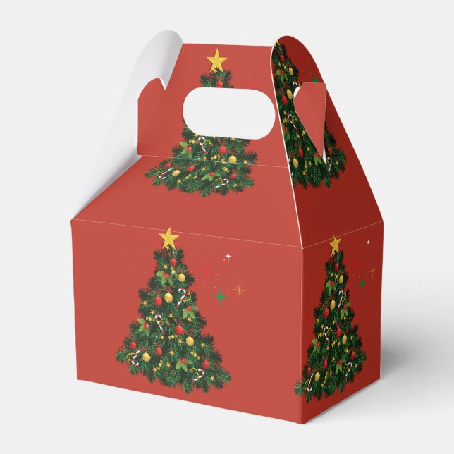Caixinha De Lembrancinhas Clássico Feliz Natal (Frente)