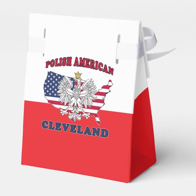 Caixinha De Lembrancinhas Cleveland Ohio Polonês Eagle (Verso)