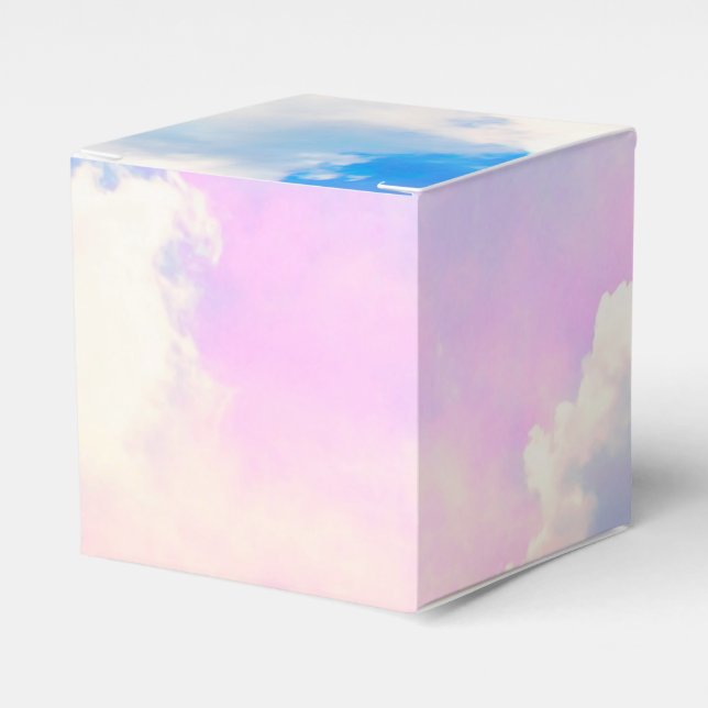 Caixinha De Lembrancinhas Cloudy Pastel Sky 1 (Frente)
