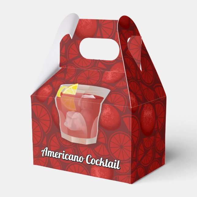 Caixinha De Lembrancinhas cocktail americano (Frente)