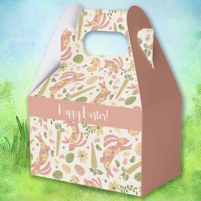 Caixinha De Lembrancinhas Coelhinhos de Páscoa Rosa (Criador carregado)