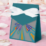 Caixinha De Lembrancinhas Color Starburst on Grey<br><div class="desc">A vibrant starburst of color radiates from the center, with smooth transitions of orange, blue, purple, yellow, and cyan against a muted grey background. The symmetrical composition evokes energy, motion, and visual harmony — like a chromatic pulse expanding into space. This artwork celebrates dynamic balance, digital elegance, and the emotional...</div>