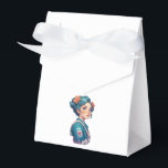 Caixinha De Lembrancinhas Colorful Girl Portrait with Flowers<br><div class="desc">Bring art and personality into your everyday life with this unique design featuring a beautiful girl with blue hair, delicate flowers, and a futuristic vibe. Perfect for those who love artistic, anime-inspired, and modern illustrations. A great gift idea for art lovers, friends, or anyone who appreciates creative and stylish designs....</div>
