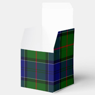 Caixinha De Lembrancinhas Colquhoun tartan xadrez verde azul