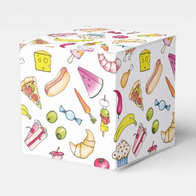 Caixinha De Lembrancinhas Comida (Frente)