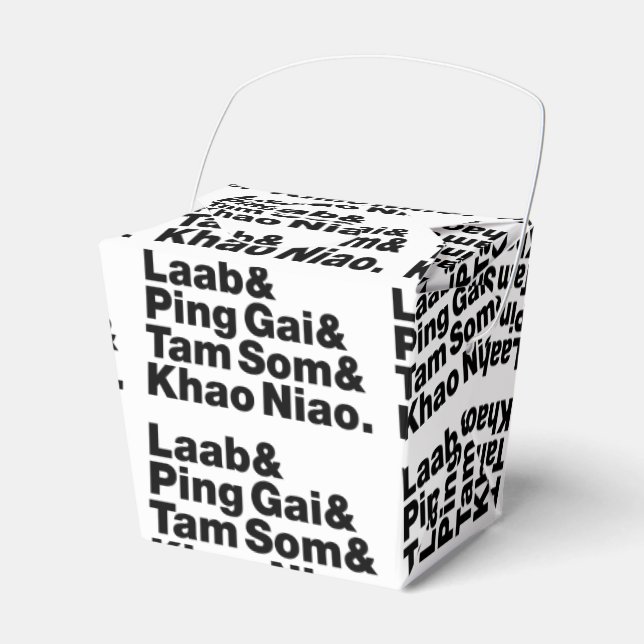 Caixinha De Lembrancinhas Comida da rua Laotian (Frente)