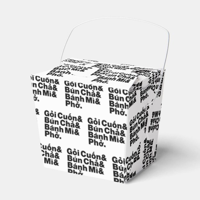 Caixinha De Lembrancinhas Comida da rua vietnamita (Frente)