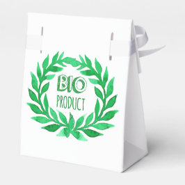 Caixinha De Lembrancinhas Comida verde de Fazenda de aquarela de bioproduto