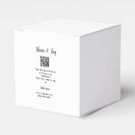 Caixinha De Lembrancinhas Compartilhe e marque no Instagram digitalize QR ad