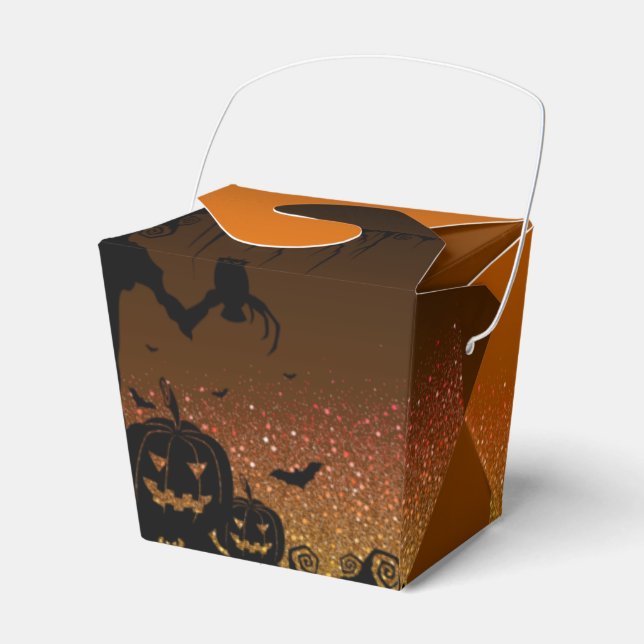 Caixinha De Lembrancinhas  con feliz halloween (Frente)