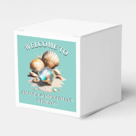 Caixinha De Lembrancinhas Concha marítima náutica: conchas marítimas 3D, con