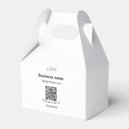 Caixinha De Lembrancinhas Conecte-se conosco logotipo comercial QR mídia soc