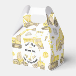 Caixinha De Lembrancinhas Construção Que Foi O Primeiro Aniversário Obrigado