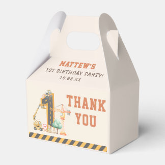 Caixinha De Lembrancinhas Construction Kids 1st Birthday Party