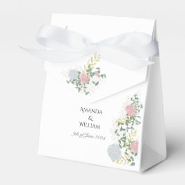 Caixinha De Lembrancinhas Convidados de casamento com aquarela floral fina