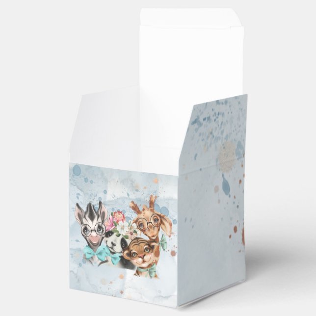 Caixinha De Lembrancinhas Convite de chá de fraldas fardado Safari (Aberto)