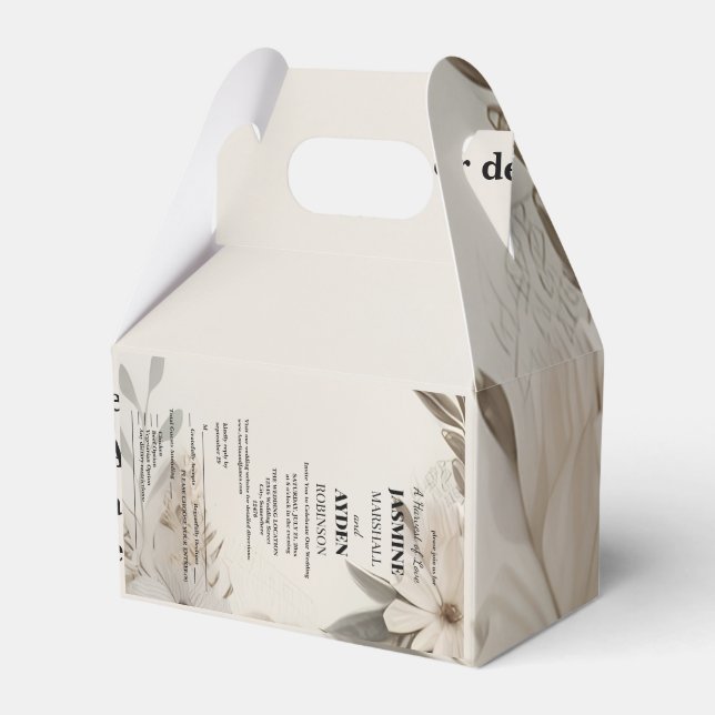 Caixinha De Lembrancinhas Convites personalizados elegantes (Frente)